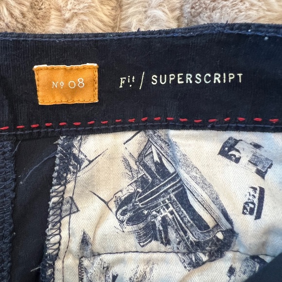 Anthropologie Pilcro Navy Pinwale Corduroy Flare Pants - Picture 3 of 5